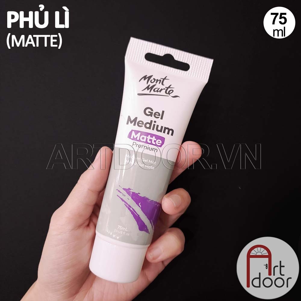 Phủ Bóng Acrylic MONT MARTE chống nước (Gloss/Matte) phủ lì trên vải, đất sét, tô tượng, kính, gỗ, đá