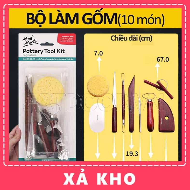 PK Dụng cụ nặn đất sét tự khô MONT MARTE làm thủ công