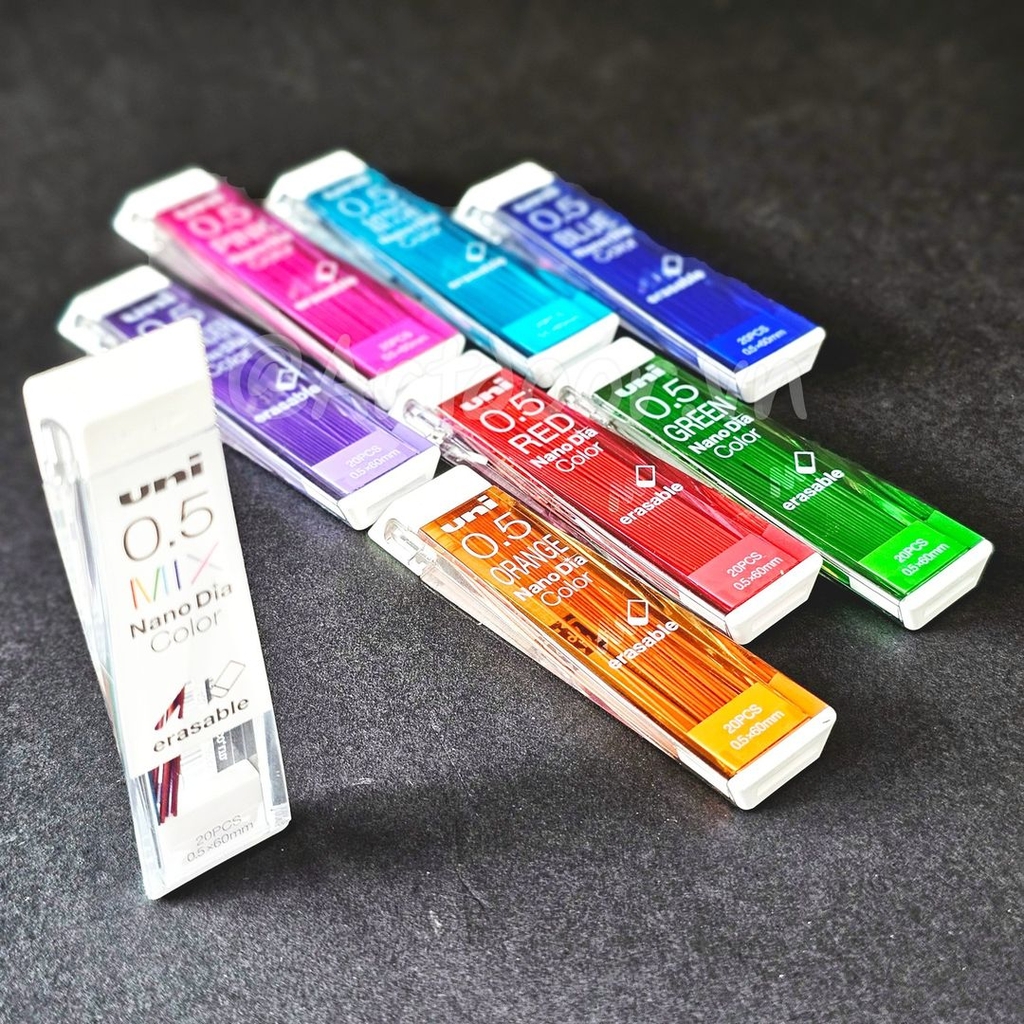 Bút hoặc Ruột ngòi chì bấm nhiều Màu UNI Color (05/07/09)