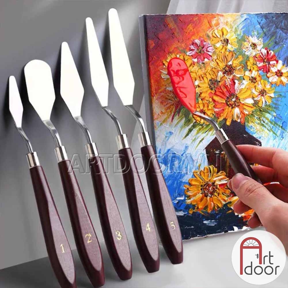 Bay pha màu ARTIST vẽ tranh, đắp màu (bộ 5 cây) - [xả kho]