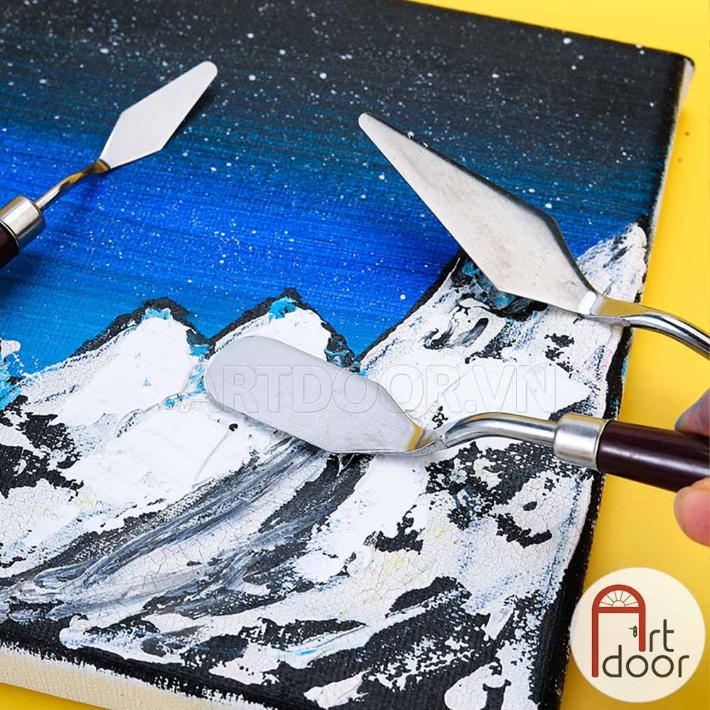 Bay pha màu ARTIST vẽ tranh, đắp màu (bộ 5 cây) - [xả kho]