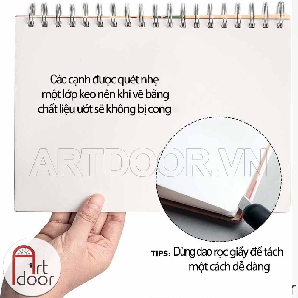 Sổ vẽ màu gouache MIYA HIMI Pad Bird mỏng 160gsm (vân mịn) - 18*25cm (32 tờ)