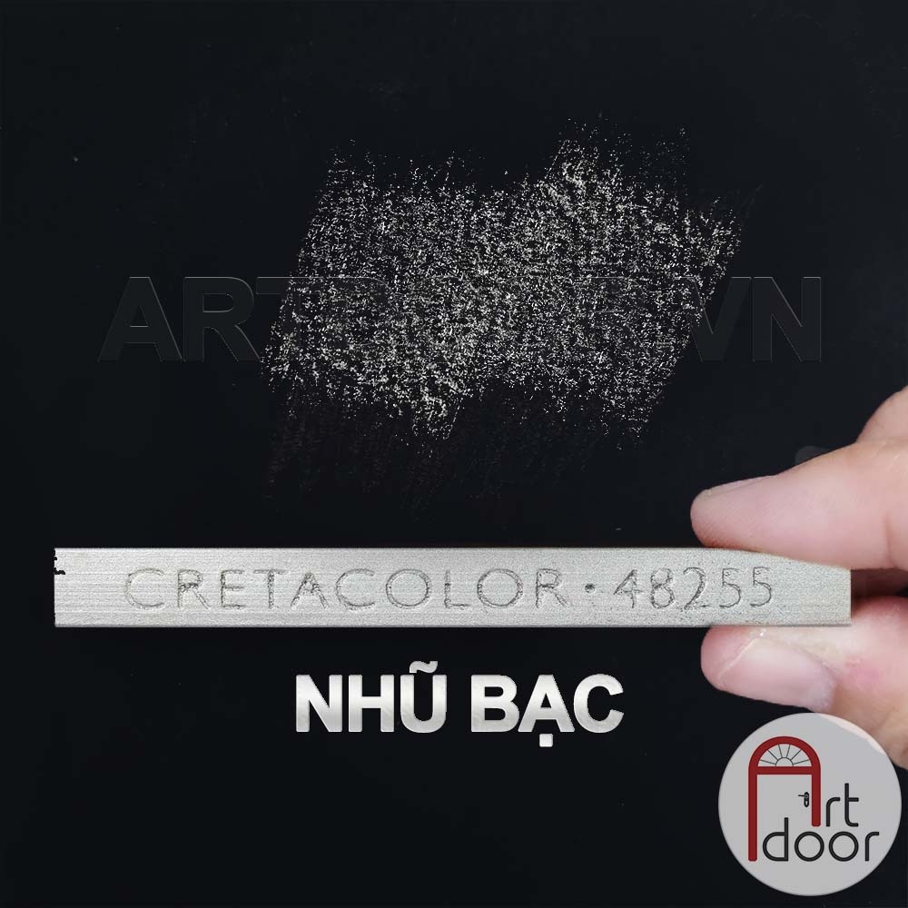 Than thỏi CRETACOLOR Charcoal (Đen/ Trắng/ Nhũ)