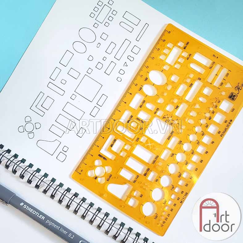 Thước vẽ kỹ thuật KEWEN chuyên vẽ nội thất