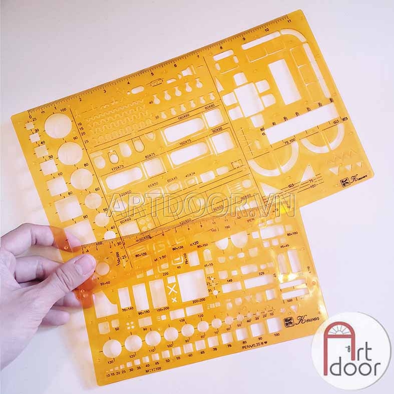 Thước vẽ kỹ thuật KEWEN chuyên vẽ nội thất