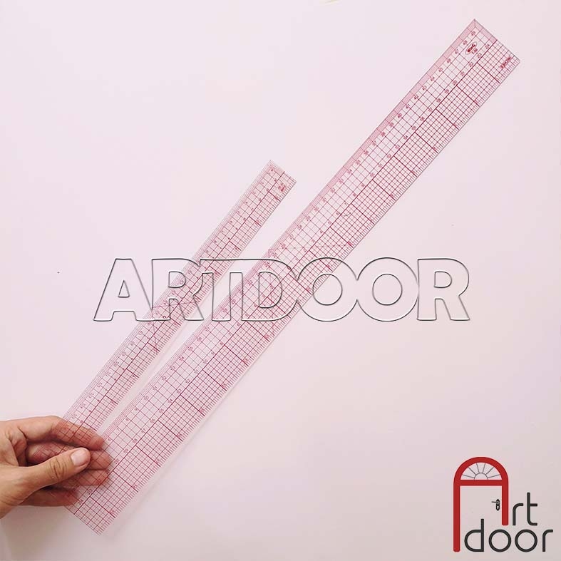 Thước vẽ kỹ thuật WINQ Thẳng lớn 50cm (T50) - [HỎA TỐC HCM]