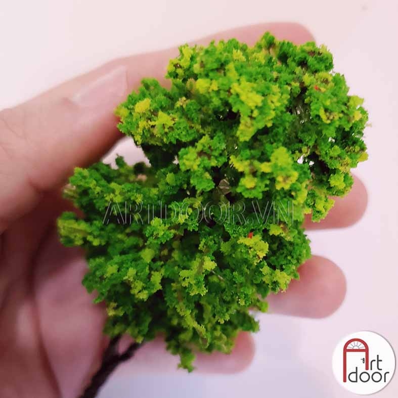Cây Xanh làm mô hình, thủ công - Cây Thân sắt (14cm) - [xả kho]