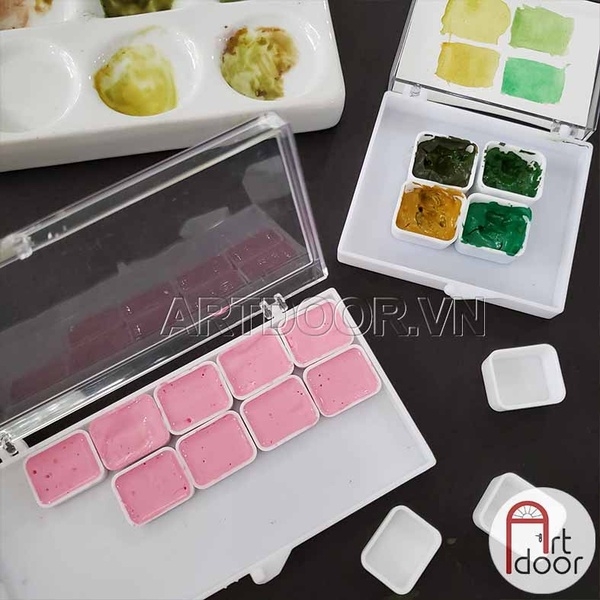Khay Hộp Pocket chiết màu nước, pan rỗng (nhiều loại)