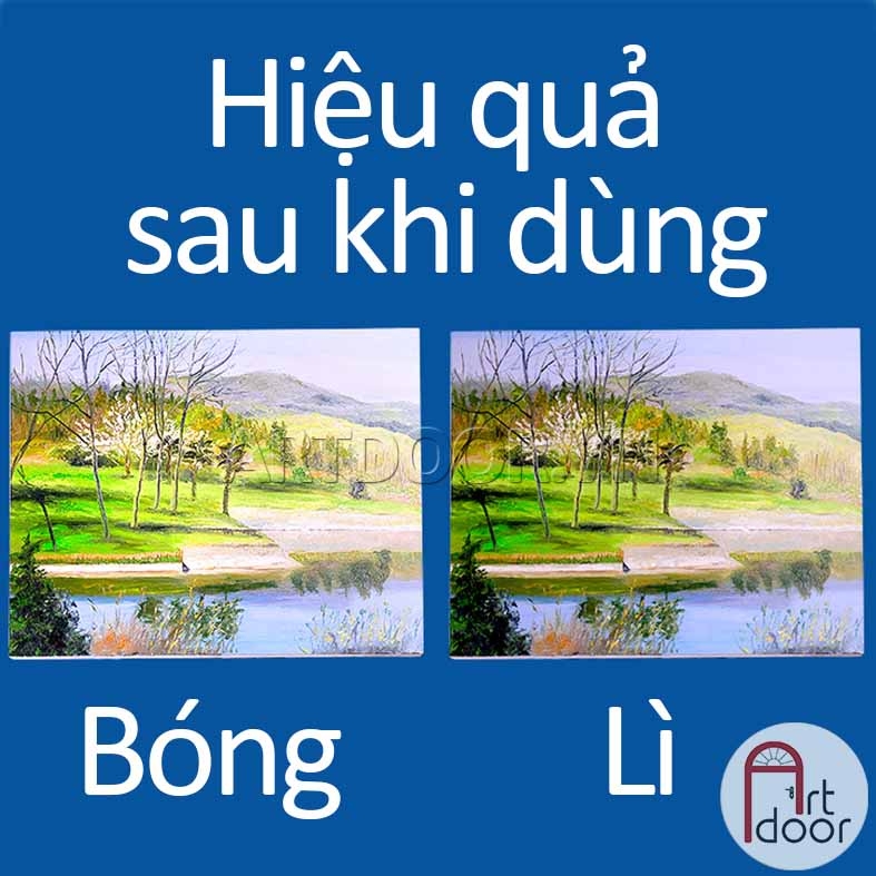 Phủ Bóng Acrylic MONT MARTE chống nước (Chai Lớn) phủ lì trên vải, đất sét, tô tượng, kính, gỗ, đá