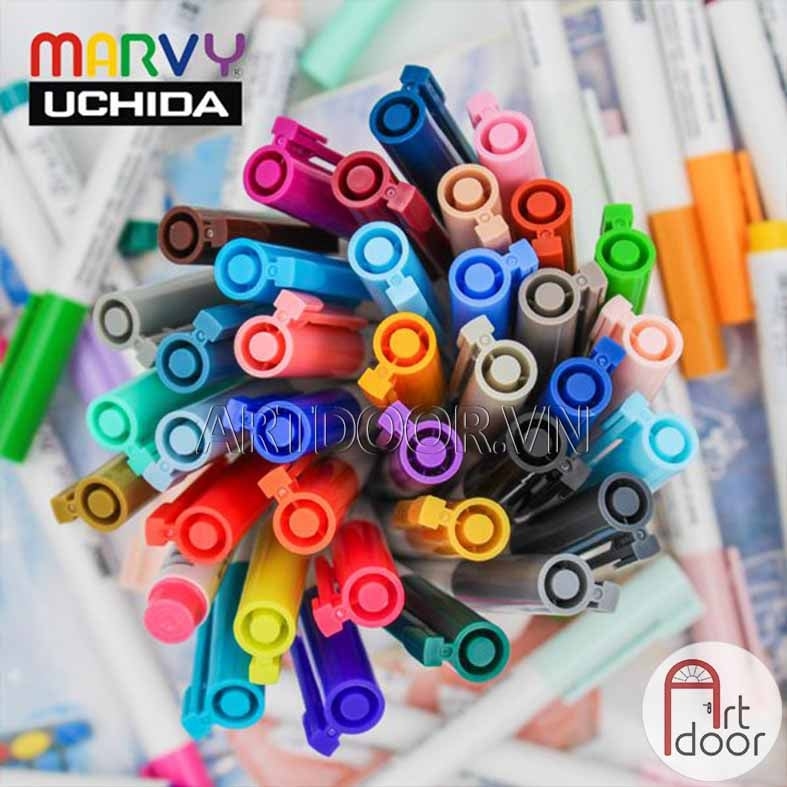 Bút màu đầu cọ MARVY Artist Brush (cây lẻ) - [xả kho]