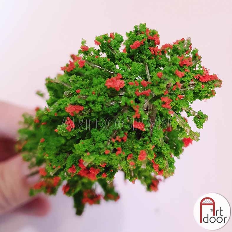 Cây Xanh làm mô hình, thủ công - Cây Thân sắt (14cm) - [xả kho]