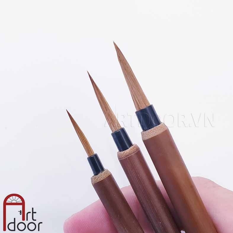 Cọ vẽ đầu Tỉa thư pháp ART SECRET lông Chồn (BW280) - [xả kho]