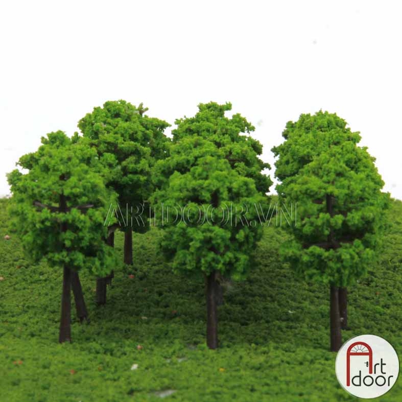 Cây Xanh làm mô hình, thủ công - Cây Thân sắt (14cm) - [xả kho]