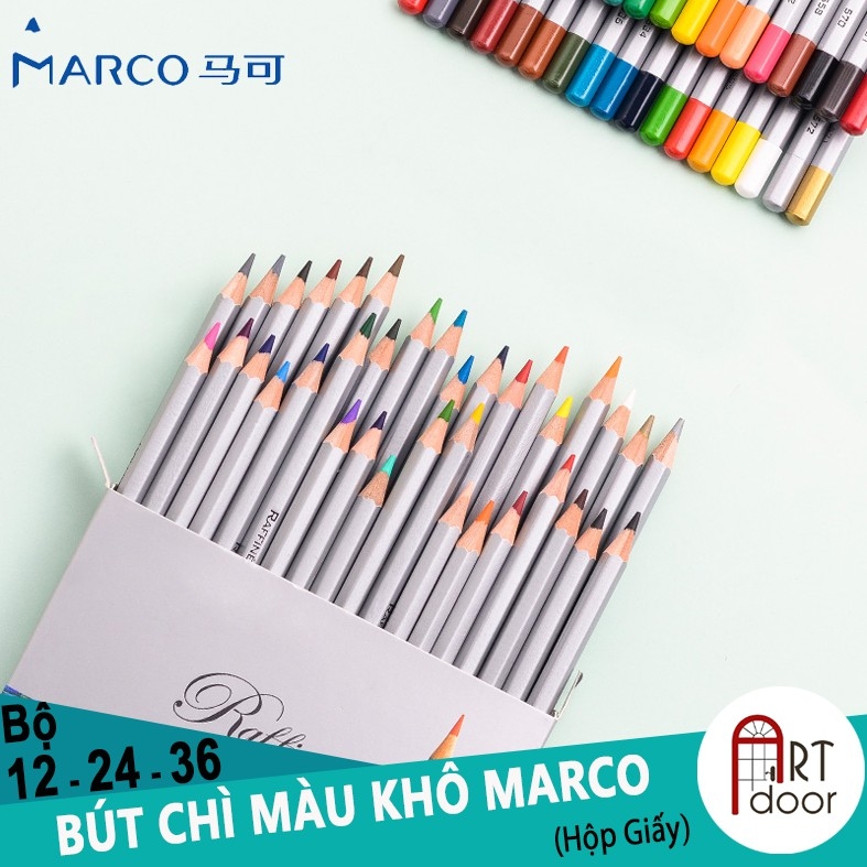 Bộ chì màu Khô MARCO Raffine (hộp giấy/ thiếc)