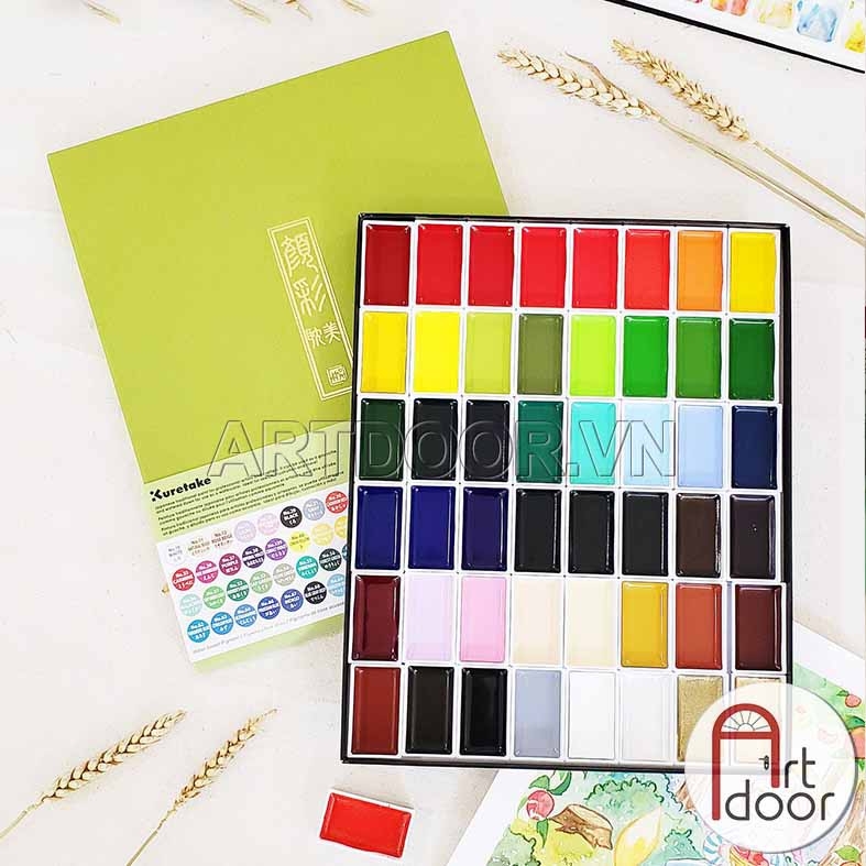 Bộ màu Nước Nén GANSAI TAMBI họa sĩ Nhật Bản (hộp giấy)