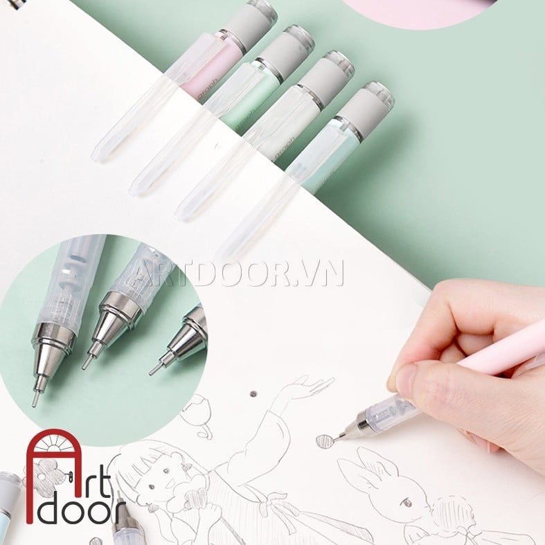 Bút chì kim bấm TOMBOW Pastel ngọt ngào (đầu 05mm) dòng Mono Graph lắc đẩy ngòi