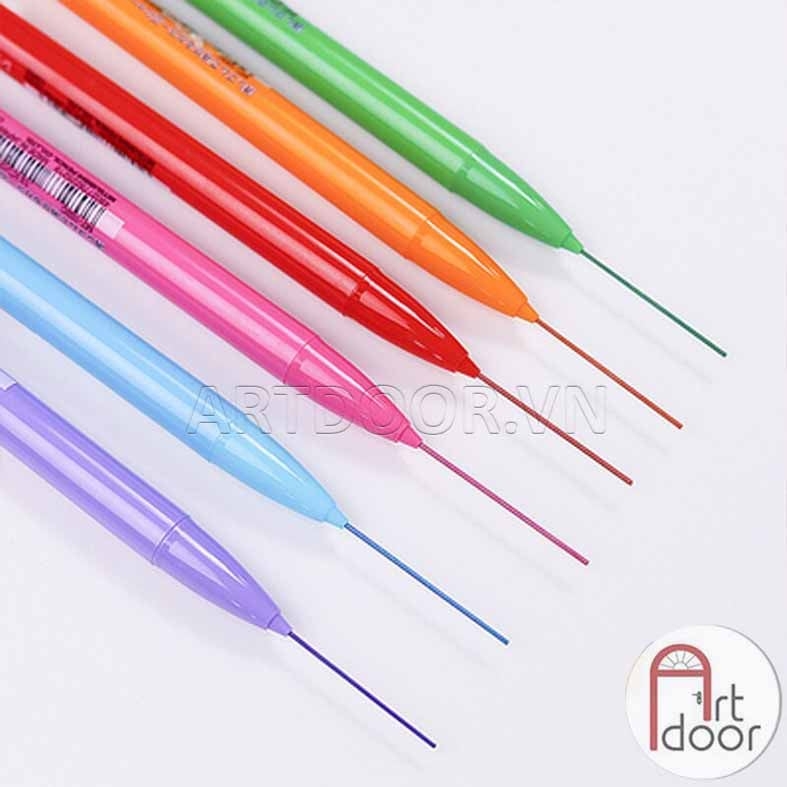 Bút chì bấm UNI Color thân nhiều màu (đầu 07) - [xả kho]