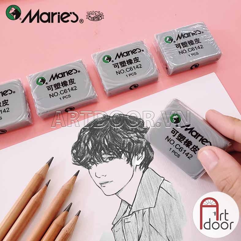 Gôm tẩy Đất Sét Faber/ Maries/ Kuelox (đủ loại) dễ nhào nặn, không bụi, tránh rách giấy