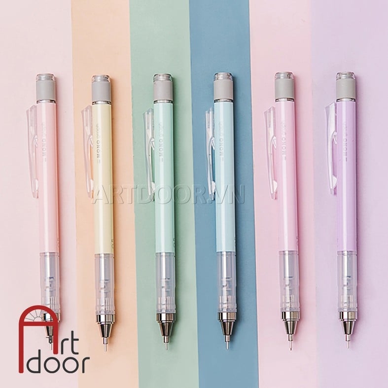 Bút chì kim bấm TOMBOW Pastel ngọt ngào (đầu 05mm) dòng Mono Graph lắc đẩy ngòi