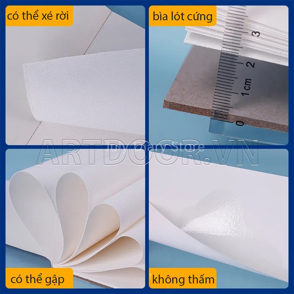 Canvas vẽ tranh MONT MARTE Pad dạng Sổ Xé A3/A4/A5 - [xả kho]