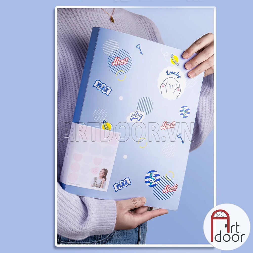 Bìa lá đựng tranh vẽ DELI màu Pastel (size A4)