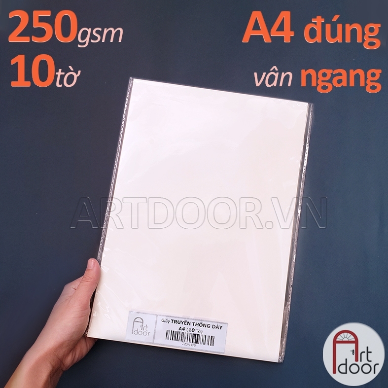 Giấy vẽ màu nước CANSON Truyền Thống dày 250gsm (vân ngang)