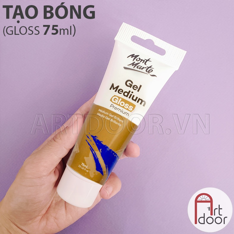 PK Phủ Bóng màu Acrylic MONT MARTE Gloss kháng nước, bền màu, custom áo, tô tượng, đất sét, số hoá