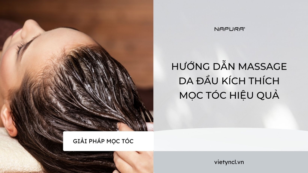 Hướng dẫn massage da đầu kích thích mọc tóc hiệu quả
