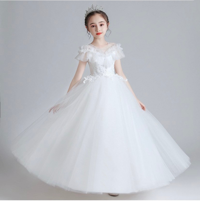 DBG084 - Váy đầm công chúa thiết kế cao cấp cho bé gái tùng dài ...