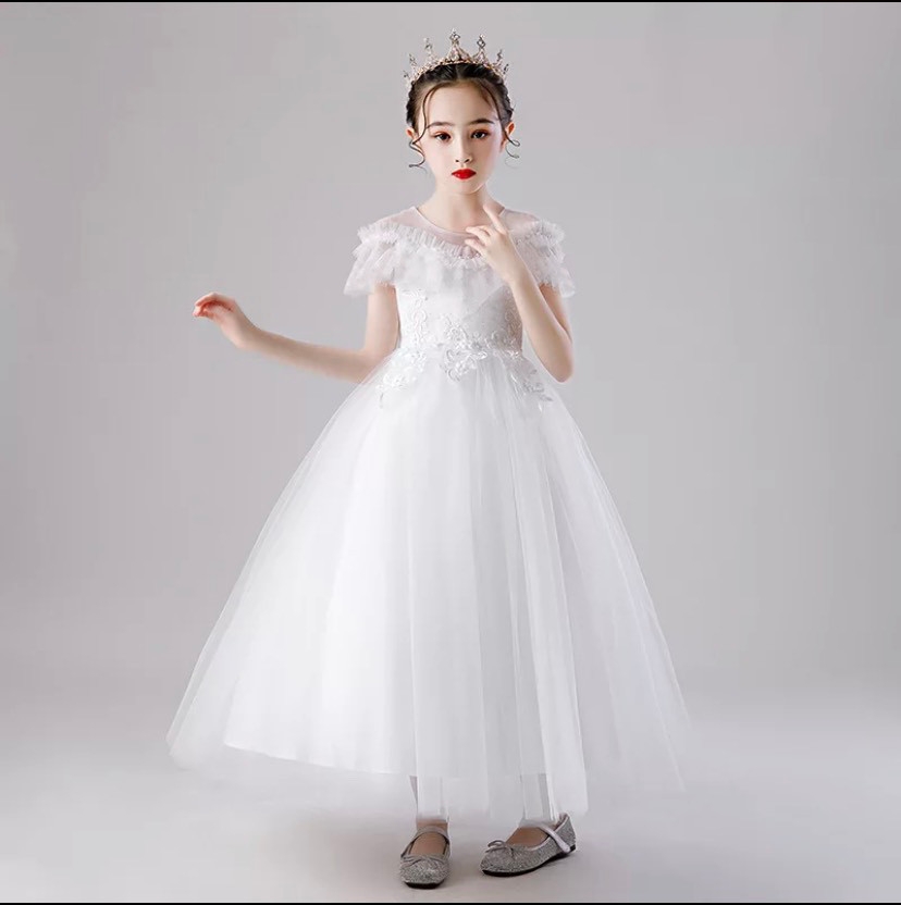 DBG084 - Váy đầm công chúa thiết kế cao cấp cho bé gái tùng dài ...