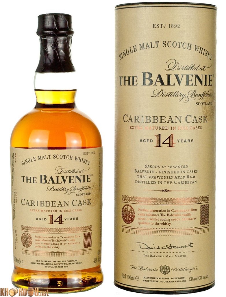 Rượu Balvenie 14 caribbean Cask