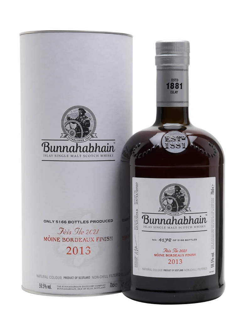 Bunnahabhain Moine 2013 - 7 Năm Bordeaux Wine Cask Feis Ile 2021