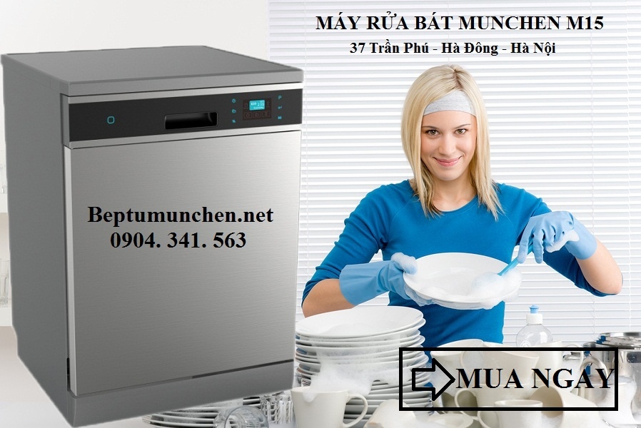 Rửa bát bằng tay hay bằng máy rửa bát Munchen M15?