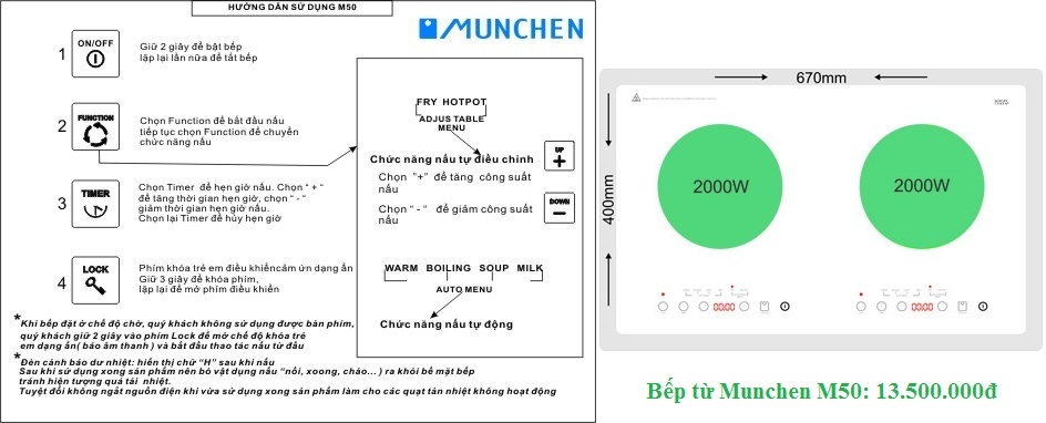 Bán bếp từ Munchen – nói không với hàng giả, hàng nhái, hàng kém chất lượng.