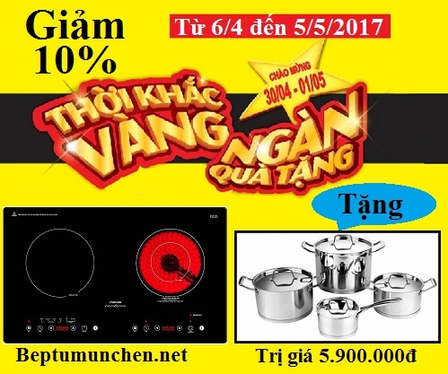 Bếp điện từ Munchen SMC 250I khuyến mãi giảm giá bất ngờ dịp 30/4