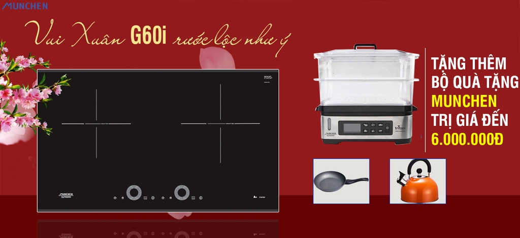5 lý do khiến bếp từ Munchen G60i là dòng bếp tốt nhất ở tầm giá 15 Triệu