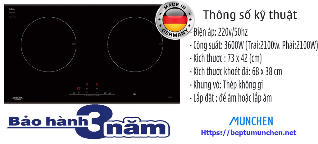 Bếp từ Munchen GM 2285 có tốt như mong đợi ?