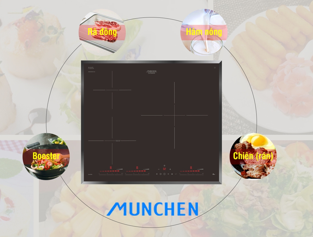 Bếp từ Munchen GM 3631 thời thượng ai cũng trầm trồ