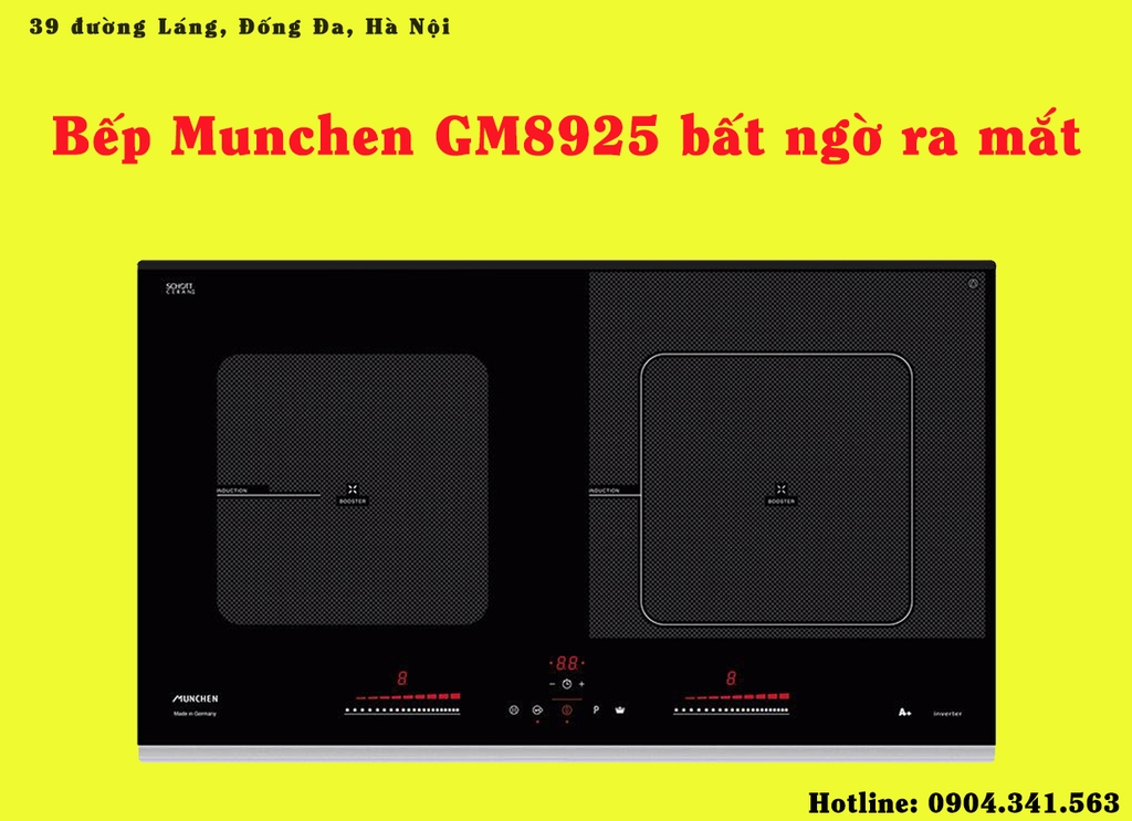 Bếp từ Munchen GM8925 bất ngờ ra mắt