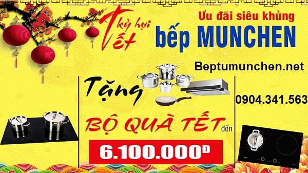 Bếp từ Munchen khuyến mại khủng dịp đầu năm