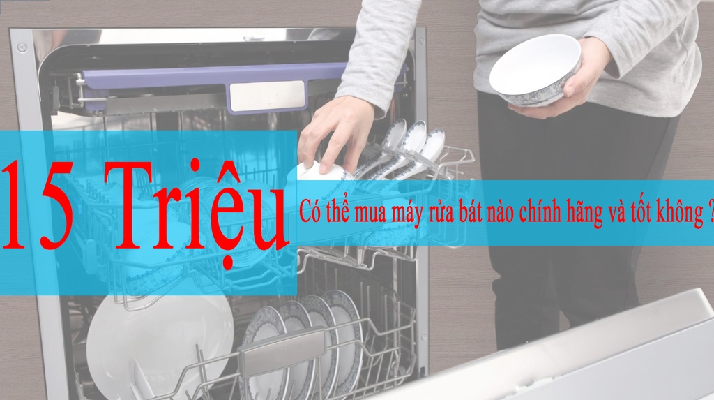 Có 15 triệu thì có thể mua máy rửa bát nào chính hãng và tốt không ?