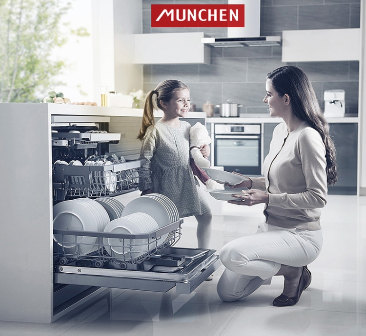 Lý do vì sao bạn nên mua máy rửa bát âm tủ Munchen