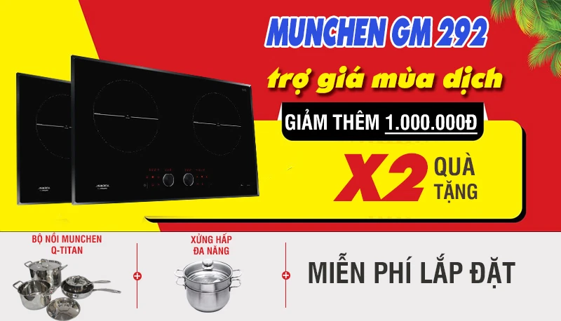 Những tính năng tuyệt vời chỉ có trên dòng bếp từ Munchen GM292