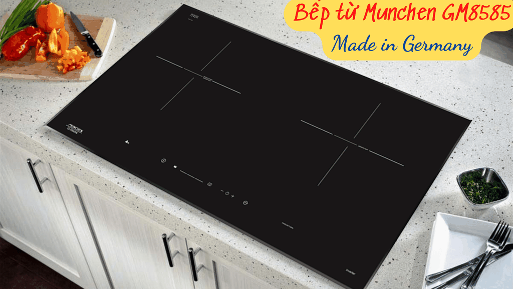 Sở hữu bếp từ Munchen GM8585 thiết kế đẹp, tính năng hấp dẫn đến bất ngờ