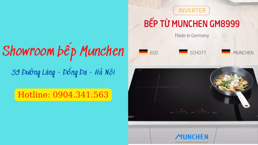 Thỏa thích nấu nướng cùng bếp từ Munchen GM 8999