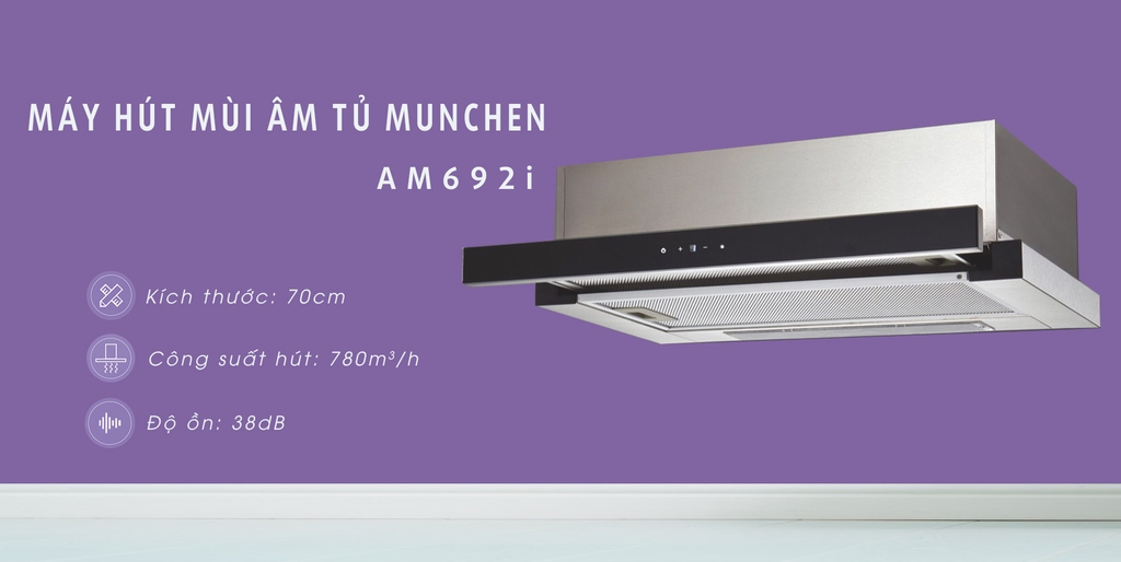 Máy hút mùi âm tủ Munchen AM692i được tặng kèm khi mua bếp Munchen có tốt không?