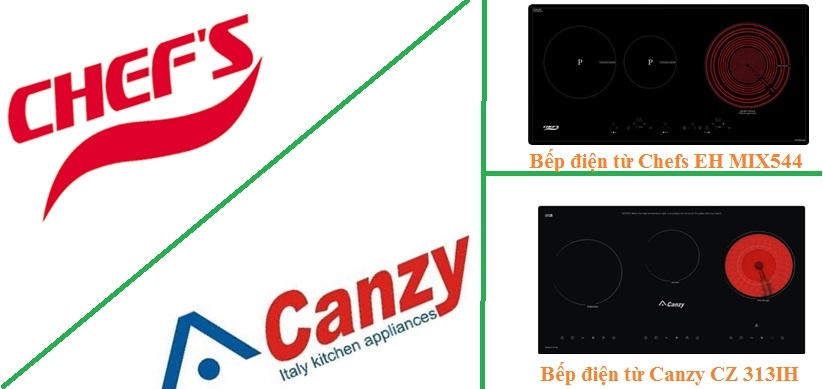 Chọn bếp điện từ chefs eh mix544 hay bếp điện từ Canzy cz 313ih