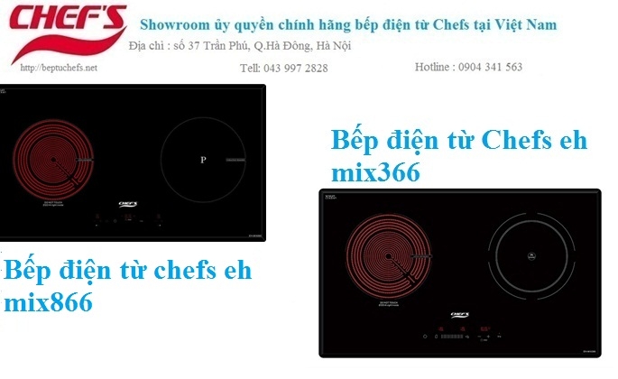 So sánh bếp điện từ chefs eh mix866 và bếp điện từ chefs eh mix366