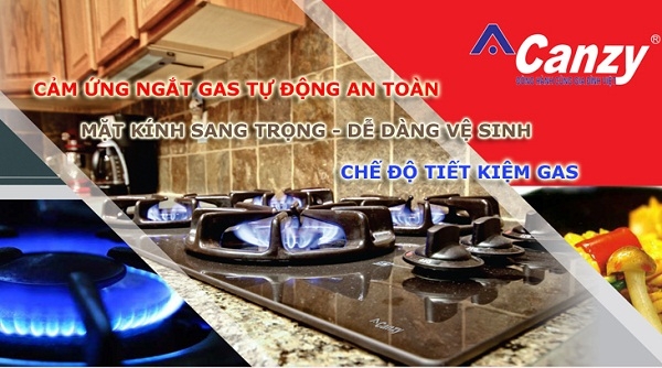 Bếp ga Canzy : sức hút khó cưỡng từ hãng bếp Ý