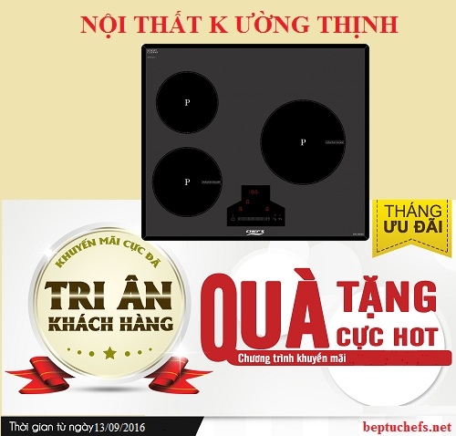 Khuyến mãi siêu khủng khi mua bếp từ Chefs EH IH535